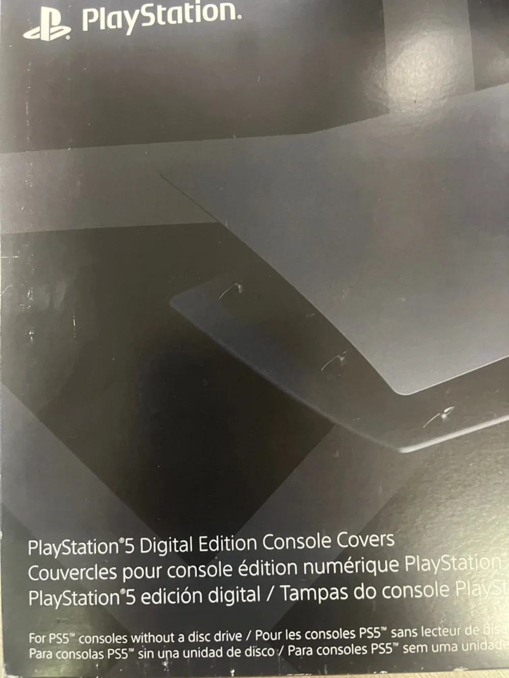 Sony PlayStation 5 Digital Edition Console Cover - Black with Blue Accent